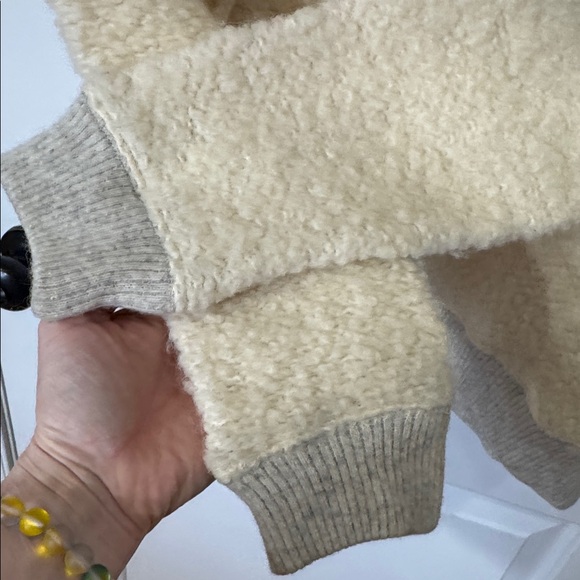 TOAD & CO LOOPY SHAWL CROPPED WOOL PULLOVER SMALL - Picture 7 of 8